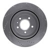 621-46020L Drilled Brake Rotor [Silver], 2005-2011 GM, Position: Rear Left - image 2