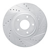621-46022L Drilled Brake Rotor [Silver], 2006-2016 GM, Position: Front Left - image 1