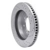 621-46023L Drilled Brake Rotor [Silver], 2006-2011 GM, Position: Front Left - image 4