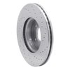 621-46033L Drilled Brake Rotor [Silver], Fits Select GM, Position: Front Left - image 2