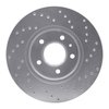 621-46033L Drilled Brake Rotor [Silver], Fits Select GM, Position: Front Left - image 4