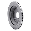 621-47021L Drilled Brake Rotor [Silver], 1988-1994 GM, Position: Front Left - image 1