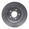 621-47021L Drilled Brake Rotor [Silver], 1988-1994 GM, Position: Front Left - image 2