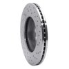 621-47036L Drilled Brake Rotor [Silver], 2007-2010 GM, Position: Front Left - image 2