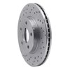 621-47036L Drilled Brake Rotor [Silver], 2007-2010 GM, Position: Front Left - image 4