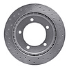 621-47060L Drilled Brake Rotor [Silver], 1999-2004 Multiple Makes/Models, Position: Front Left - image 1
