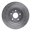 621-47074L Drilled Brake Rotor [Silver], Fits Select GM, Position: Rear Left - image 1