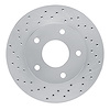 621-48005L Drilled Brake Rotor [Silver], 1979-1998 GM, Position: Front Left, Rear Left - image 1