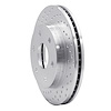 621-48036L Drilled Brake Rotor [Silver], 1999-2008 GM, Position: Front Left - image 1