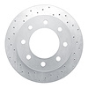 621-48048L Drilled Brake Rotor [Silver], 2003-2005 GM, Position: Rear Left - image 1