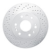 621-48050L Drilled Brake Rotor [Silver], 2005-2020 GM, Position: Front Left - image 1