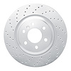 621-49001L Drilled Brake Rotor [Silver], 2011-2015 VPG, Position: Front Left - image 1
