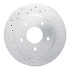 621-52004L Drilled Brake Rotor [Silver], 1978-1981 GM, Position: Rear Left - image 1