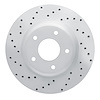 621-52016L Drilled Brake Rotor [Silver], 2005-2006 GM, Position: Front Left - image 1