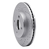 621-53002L Drilled Brake Rotor [Silver], 2003-2010 GM, Position: Front Left - image 1
