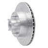 621-54014L Drilled Brake Rotor [Silver], 1974-1980 Ford/Lincoln/Mercury/Mazda, Position: Front Left - image 2