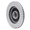 621-54014L Drilled Brake Rotor [Silver], 1974-1980 Ford/Lincoln/Mercury/Mazda, Position: Front Left - image 3
