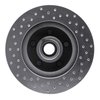 621-54014R Drilled Brake Rotor [Silver], 1974-1980 Ford/Lincoln/Mercury/Mazda, Position: Front Right - image 3
