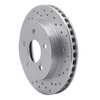 621-54030R Drilled Brake Rotor [Silver], 1990-1992 Ford/Lincoln/Mercury/Mazda, Position: Rear Right - image 2