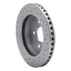 621-54030R Drilled Brake Rotor [Silver], 1990-1992 Ford/Lincoln/Mercury/Mazda, Position: Rear Right - image 4