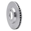 621-54043R Drilled Brake Rotor [Silver], 1965-1966 Ford/Lincoln/Mercury/Mazda, Position: Front Right - image 2