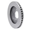 621-54043R Drilled Brake Rotor [Silver], 1965-1966 Ford/Lincoln/Mercury/Mazda, Position: Front Right - image 3