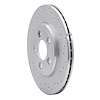 621-54046R Drilled Brake Rotor [Silver], 2000-2006 Multiple Makes/Models, Position: Rear Right - image 1