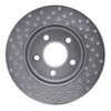 621-54056R Drilled Brake Rotor [Silver], 2005-2010 Ford/Lincoln/Mercury/Mazda, Position: Front Right - image 2