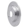 621-54066L Drilled Brake Rotor [Silver], 2012-2018 Ford/Lincoln/Mercury/Mazda, Position: Rear Left - image 2