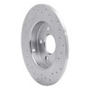 621-54066L Drilled Brake Rotor [Silver], 2012-2018 Ford/Lincoln/Mercury/Mazda, Position: Rear Left - image 4