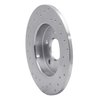 621-54066R Drilled Brake Rotor [Silver], 2012-2018 Ford/Lincoln/Mercury/Mazda, Position: Rear Right - image 2