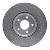621-54069L Drilled Brake Rotor [Silver], 2004-2019 Multiple Makes/Models, Position: Front Left - image 2