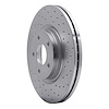 621-54069R Drilled Brake Rotor [Silver], 2004-2019 Multiple Makes/Models, Position: Front Right - image 1