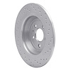 621-54072L Drilled Brake Rotor [Silver], 2013-2020 Ford/Lincoln/Mercury/Mazda, Position: Rear Left - image 1