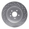 621-54072L Drilled Brake Rotor [Silver], 2013-2020 Ford/Lincoln/Mercury/Mazda, Position: Rear Left - image 4