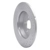 621-54072R Drilled Brake Rotor [Silver], 2013-2020 Ford/Lincoln/Mercury/Mazda, Position: Rear Right - image 4