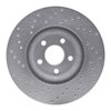 621-54095R Drilled Brake Rotor [Silver], 2015-2020 Ford/Lincoln/Mercury/Mazda, Position: Front Right - image 2