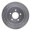 621-54142L Drilled Brake Rotor [Silver], 1995-2002 Ford/Lincoln/Mercury/Mazda, Position: Rear Left - image 2