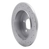 621-54142L Drilled Brake Rotor [Silver], 1995-2002 Ford/Lincoln/Mercury/Mazda, Position: Rear Left - image 4