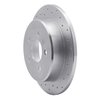 621-54142R Drilled Brake Rotor [Silver], 1995-2002 Ford/Lincoln/Mercury/Mazda, Position: Rear Right - image 3