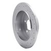 621-54142R Drilled Brake Rotor [Silver], 1995-2002 Ford/Lincoln/Mercury/Mazda, Position: Rear Right - image 4