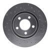 621-54144L Drilled Brake Rotor [Silver], 1995-2002 Ford/Lincoln/Mercury/Mazda, Position: Front Left - image 3