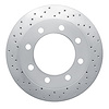 621-54157L Drilled Brake Rotor [Silver], 1999-1999 Ford/Lincoln/Mercury/Mazda, Position: Front Left - image 1