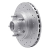 621-54165L Drilled Brake Rotor [Silver], 1998-2002 Ford/Lincoln/Mercury/Mazda, Position: Front Left - image 1