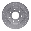 621-54187R Drilled Brake Rotor [Silver], 2004-2008 Ford/Lincoln/Mercury/Mazda, Position: Front Right - image 1