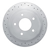 621-54192L Drilled Brake Rotor [Silver], 2004-2006 Ford/Lincoln/Mercury/Mazda, Position: Rear Left - image 1