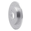 621-54194R Drilled Brake Rotor [Silver], 2005-2008 Ford/Lincoln/Mercury/Mazda, Position: Rear Right - image 1