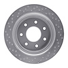 621-54218R Drilled Brake Rotor [Silver], 2012-2014 Ford/Lincoln/Mercury/Mazda, Position: Rear Right - image 1