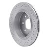 621-54218R Drilled Brake Rotor [Silver], 2012-2014 Ford/Lincoln/Mercury/Mazda, Position: Rear Right - image 3