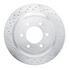 621-54267L Drilled Brake Rotor [Silver], 2018-2021 Ford/Lincoln/Mercury/Mazda, Position: Rear Left - image 1